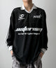 グロッシーサッカーT（LS）/ブラック モデル：171cm L着用