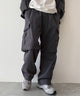 2WAYリップストップカーゴパンツ/グレー モデル：175cm L着用