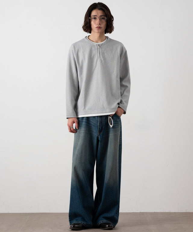 杢グレー モデル：182cm L着用