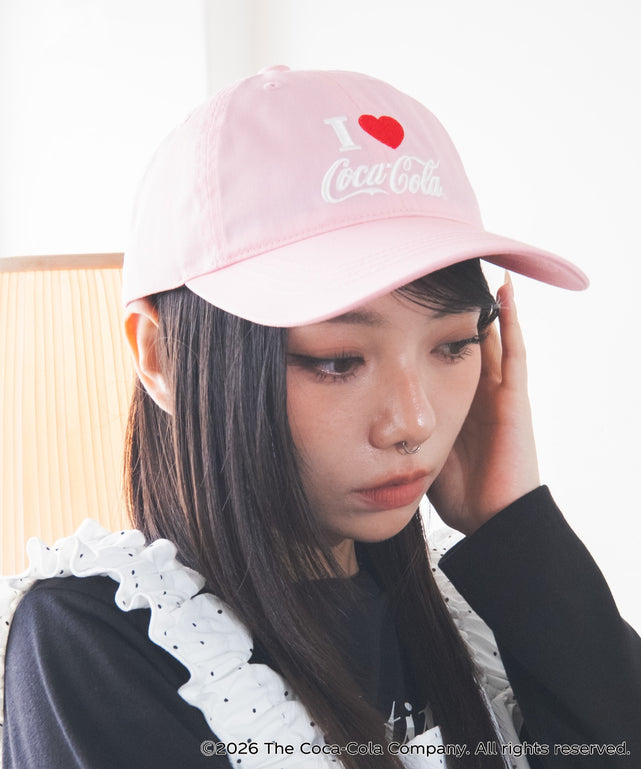 Coca-Cola 80's 6PANEL CAP/ピンク