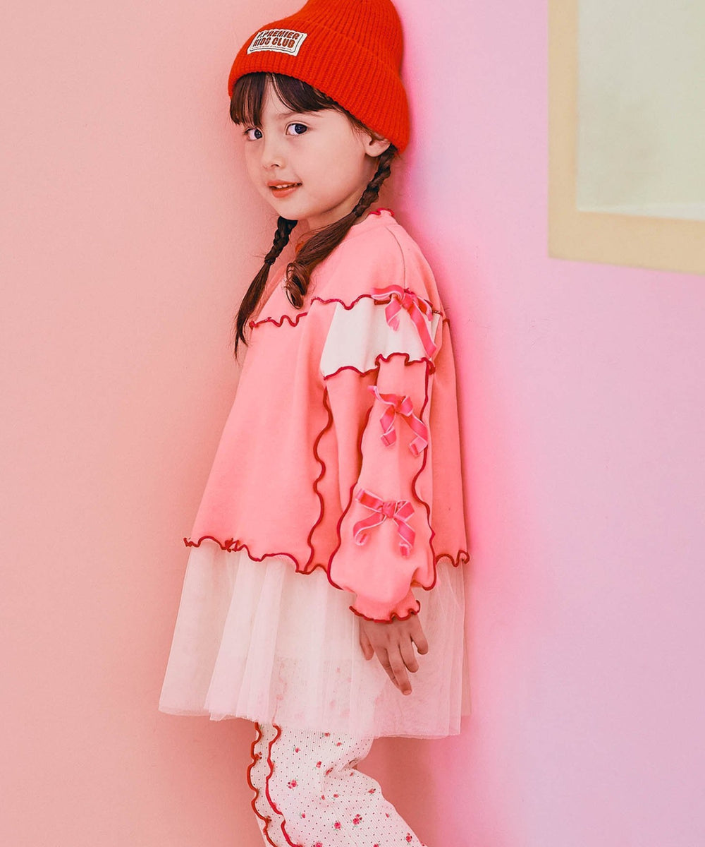 ピンク モデル:103.5cm 110サイズ着用