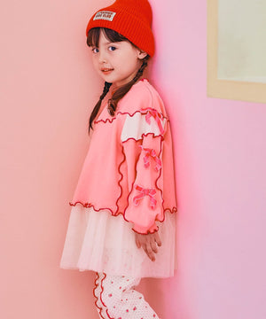 ピンク モデル:103.5cm 110サイズ着用