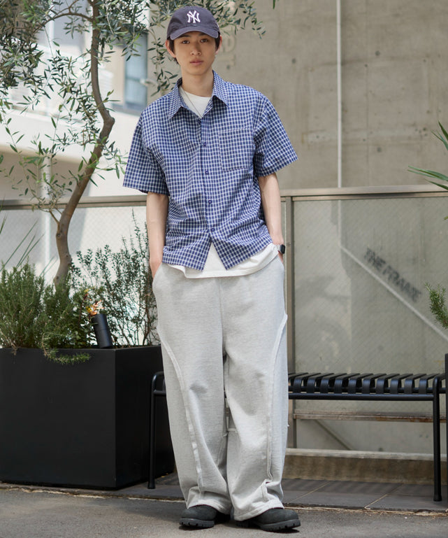 ブルーチェク1 モデル：181cm L着用
