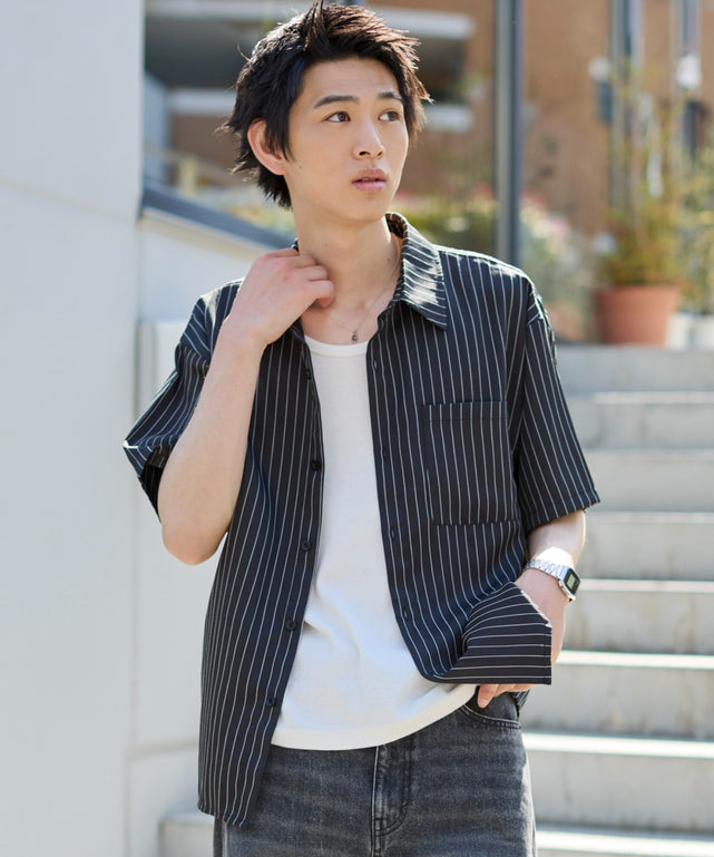 ブラックストライプ モデル：181cm L着用
