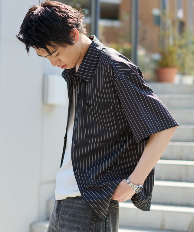 ブラックストライプ モデル：181cm L着用