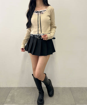 ベージュ モデル：158㎝ F着用