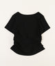 レースネックレイヤードTシャツ