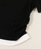レースネックレイヤードTシャツ