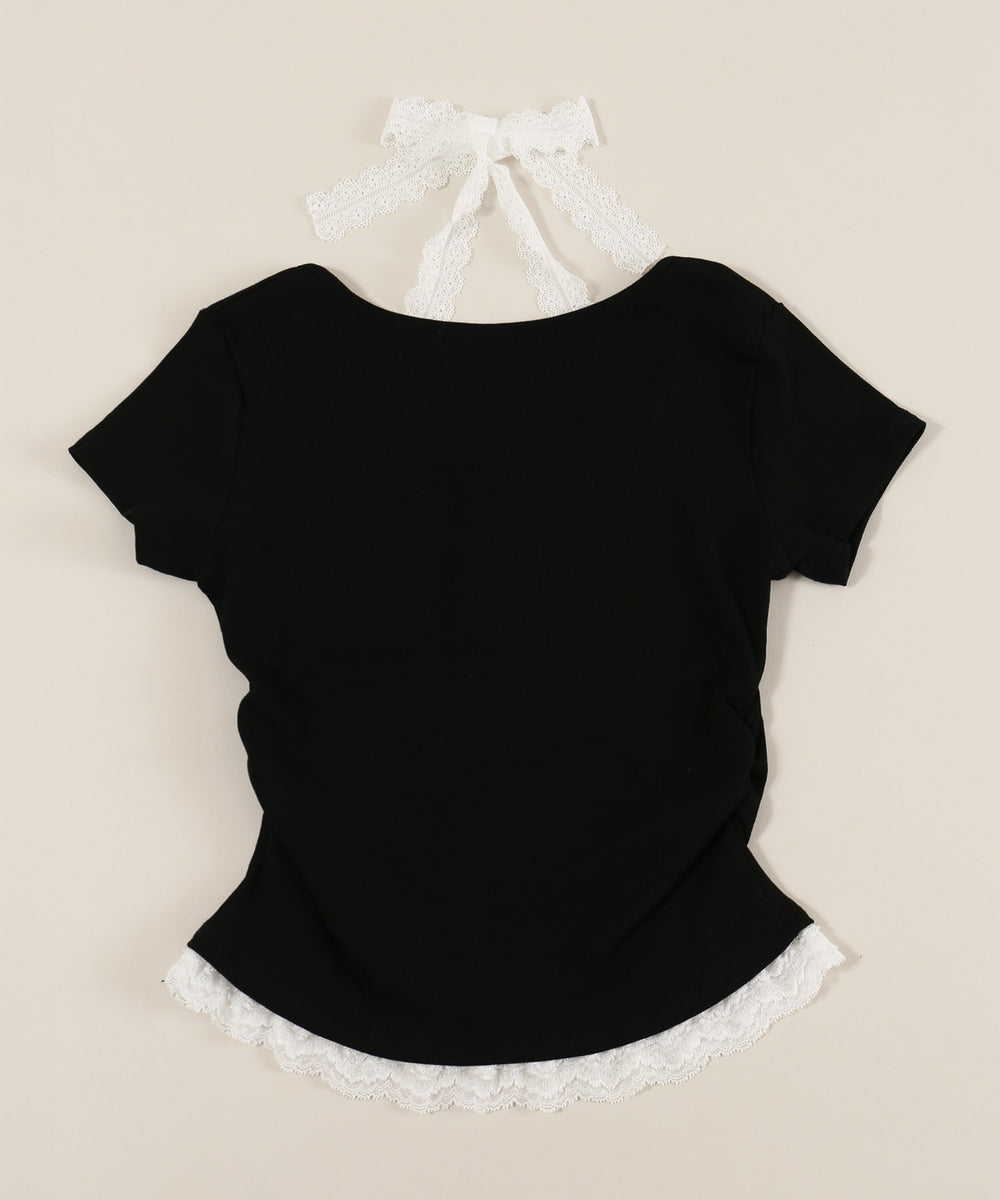 レースチョーカードッキングTシャツ