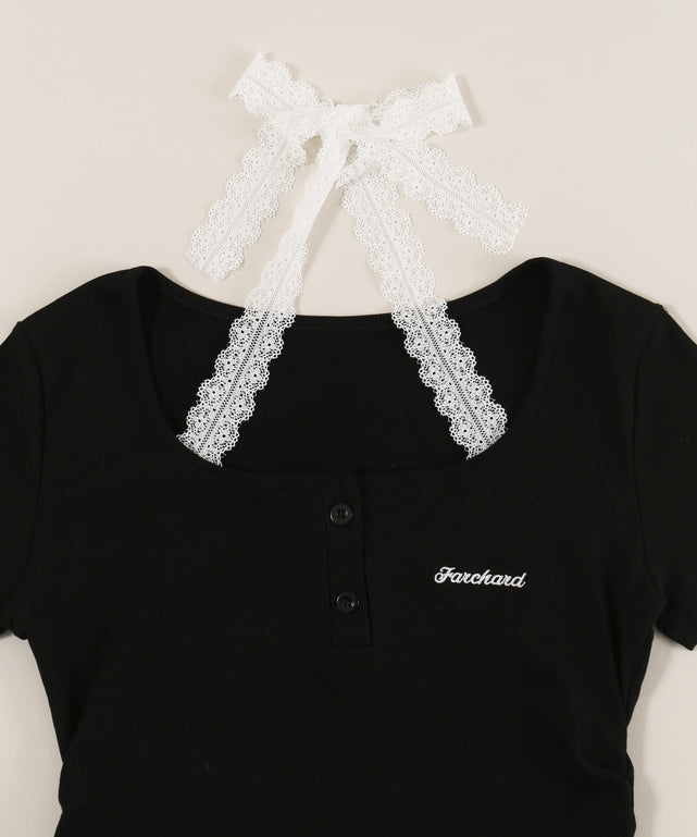 レースチョーカードッキングTシャツ