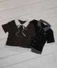 リボンブラウスドッキングTシャツ