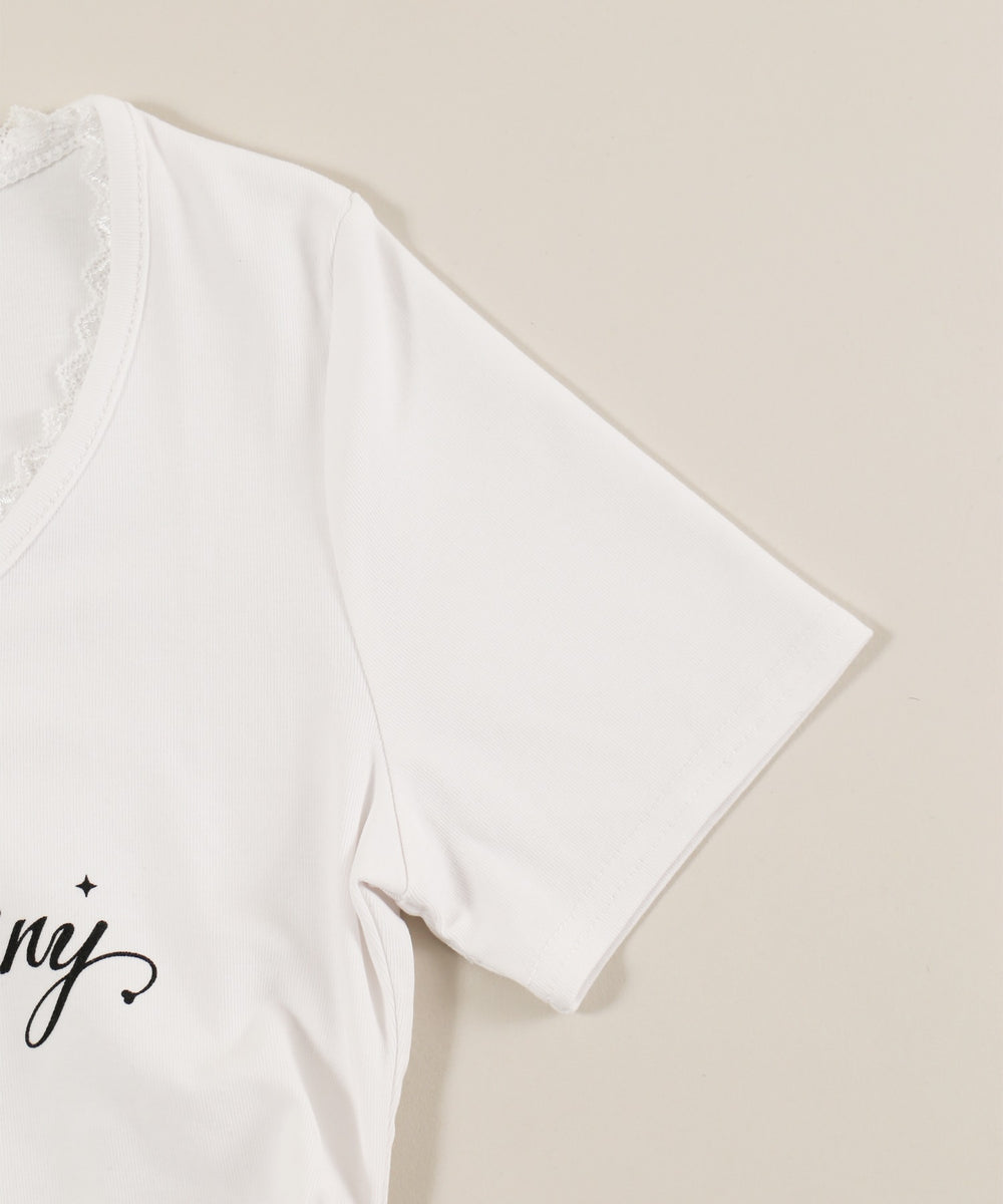 メッセージロゴヘンリーピチTシャツ