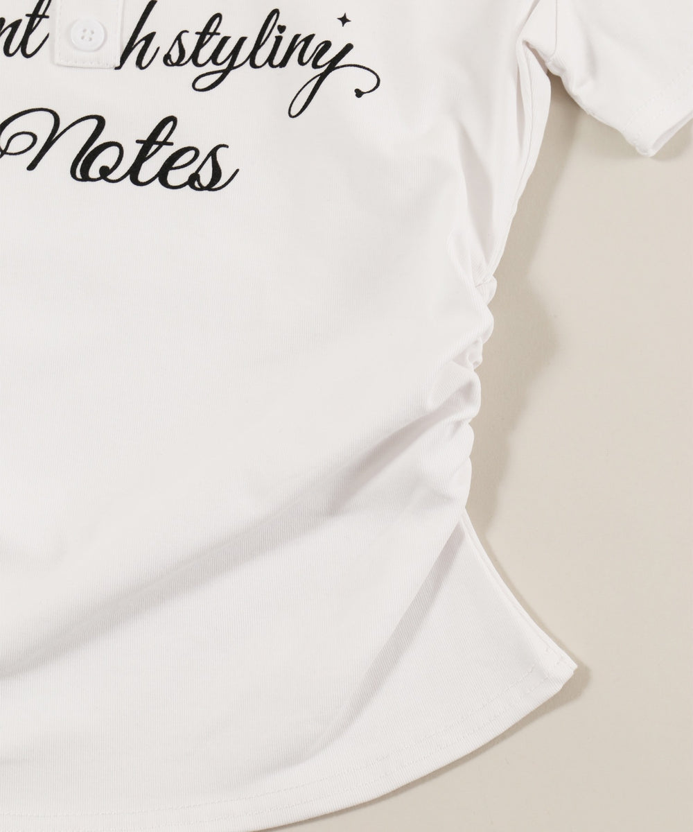 メッセージロゴヘンリーピチTシャツ