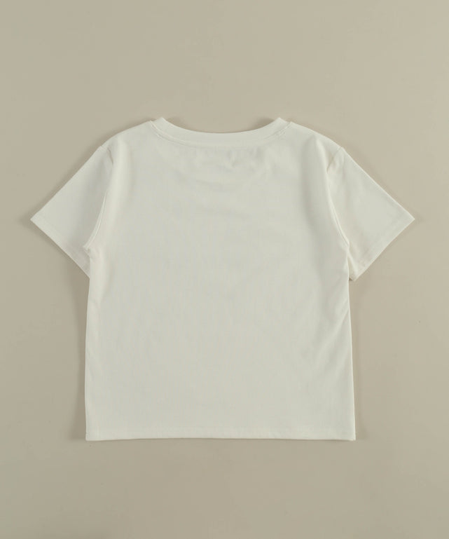 スタッズデザインロゴTシャツ