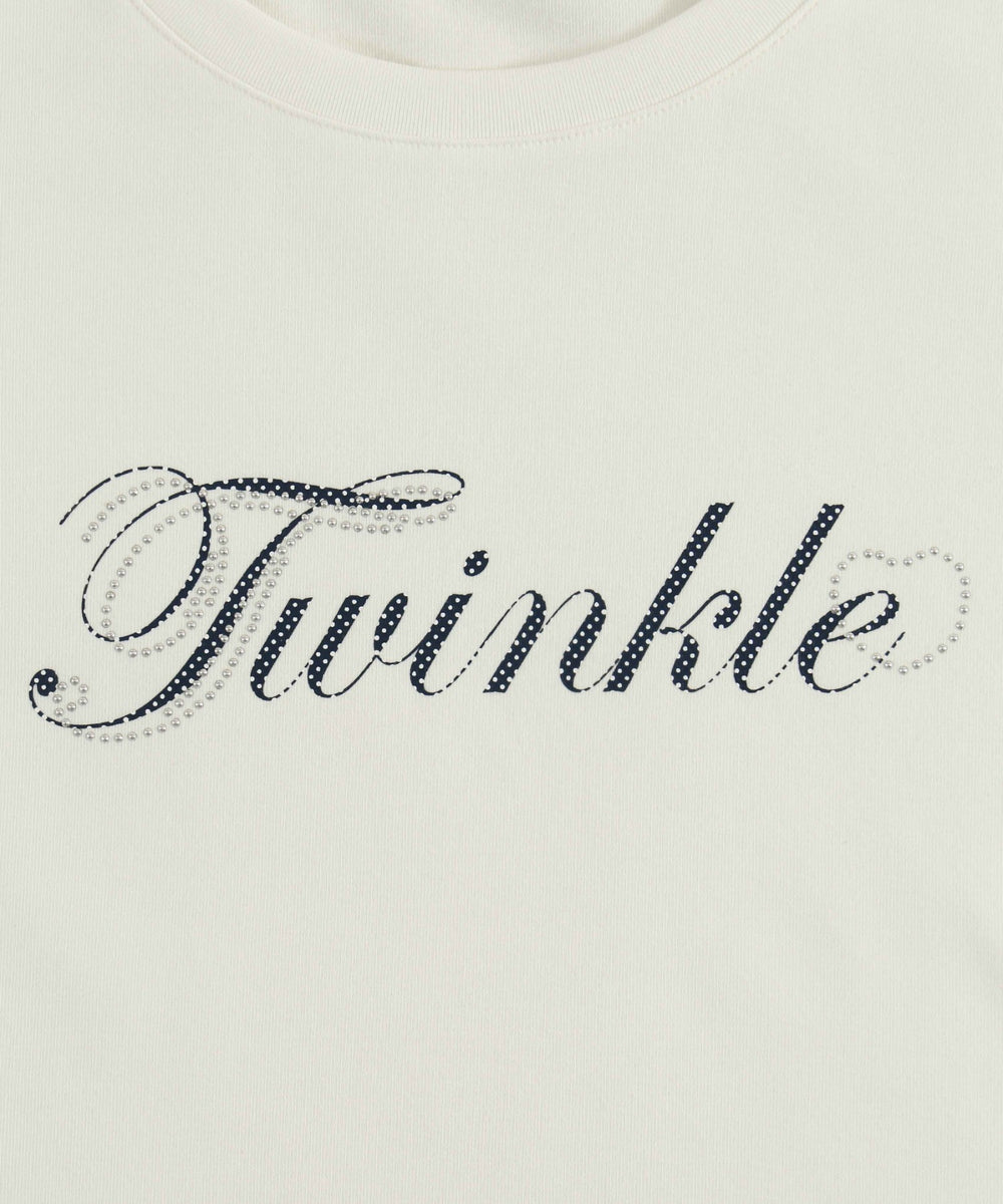 スタッズデザインロゴTシャツ