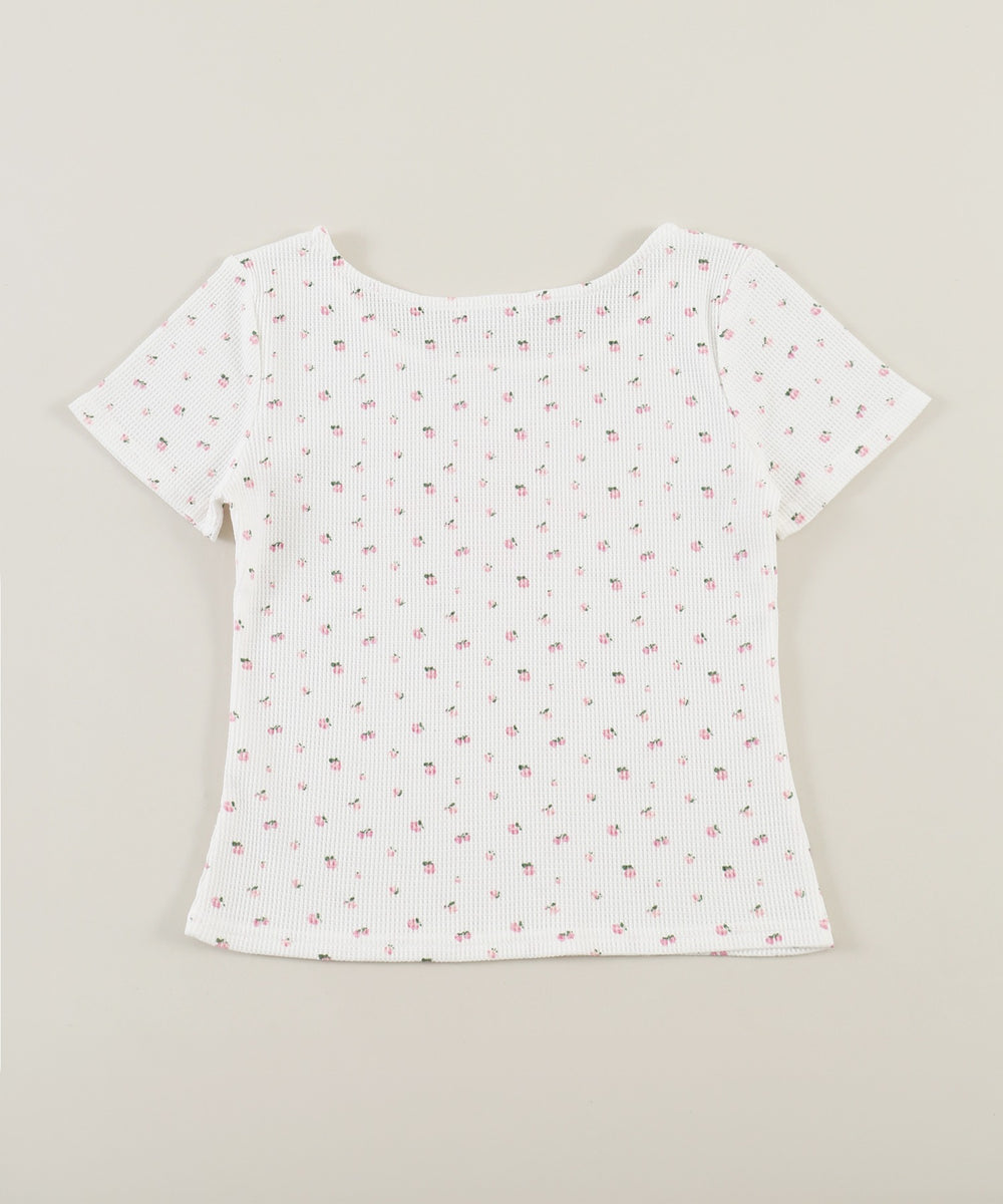 リトルフラワーワッフルTシャツ
