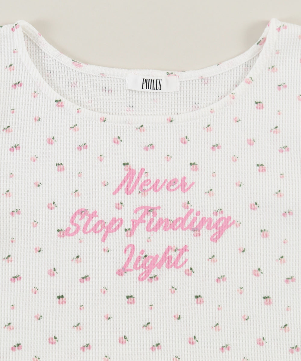 リトルフラワーワッフルTシャツ