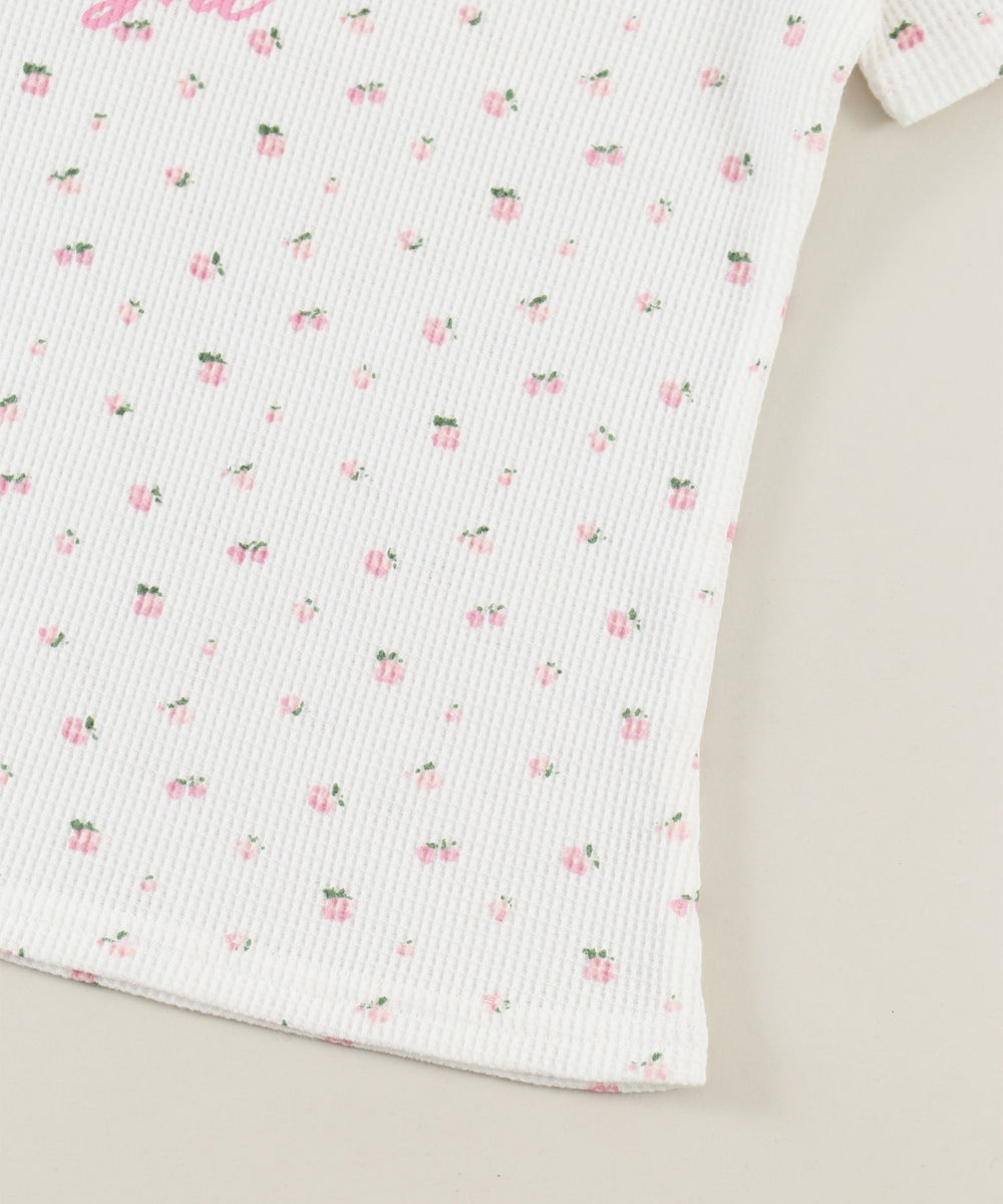 リトルフラワーワッフルTシャツ