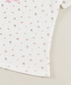 リトルフラワーワッフルTシャツ