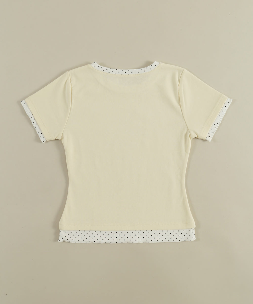 ドットレイヤードTシャツ