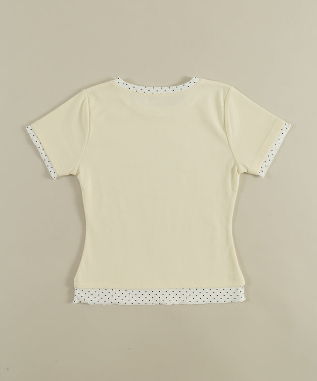 ドットレイヤードTシャツ