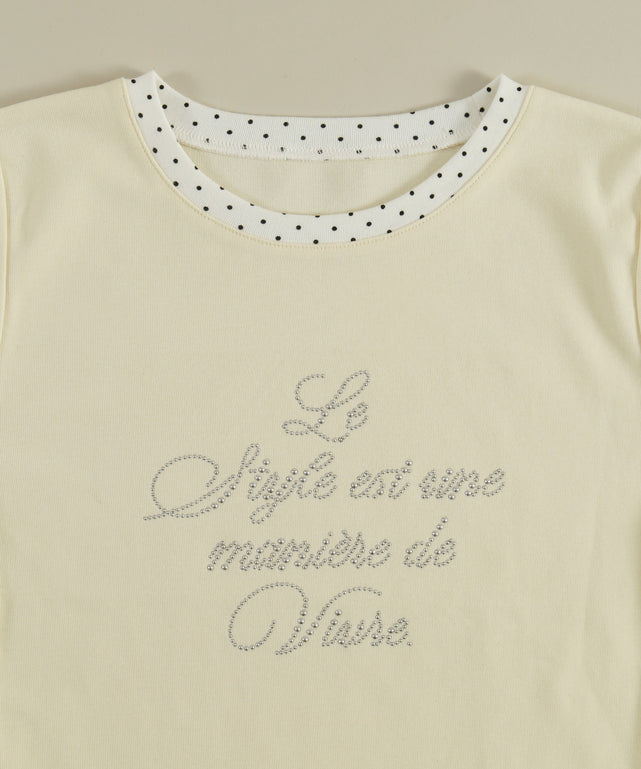 ドットレイヤードTシャツ