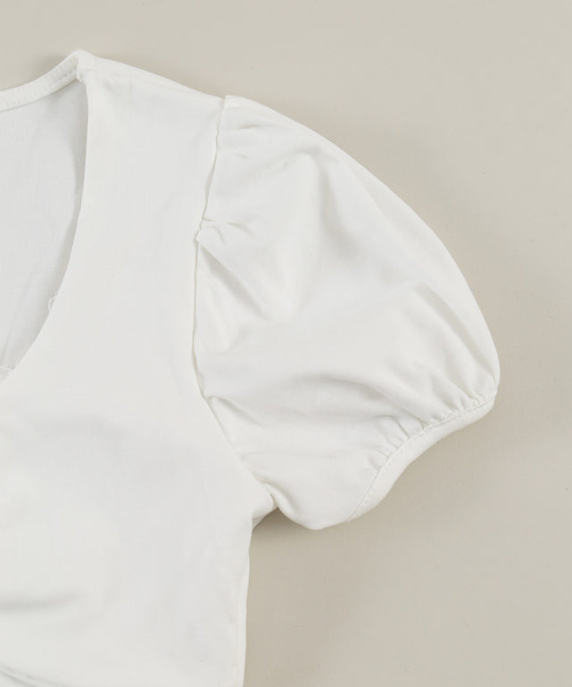 リボンデザインレイヤードTシャツ