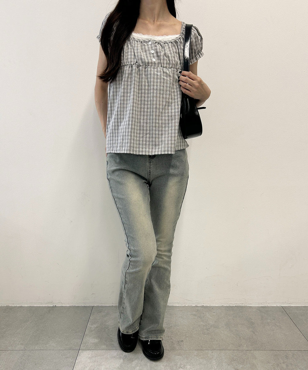 ホワイトアイボリーモデル：157㎝ F着用