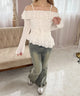 ホワイト モデル：160㎝ F着用