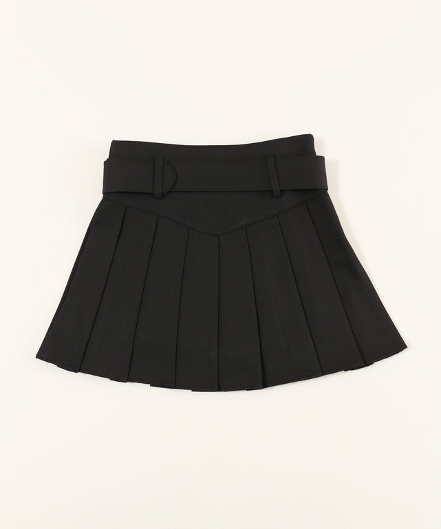 ベルトセットプリーツスカート
