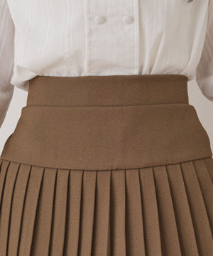 ウエストマークプリーツミニスカート