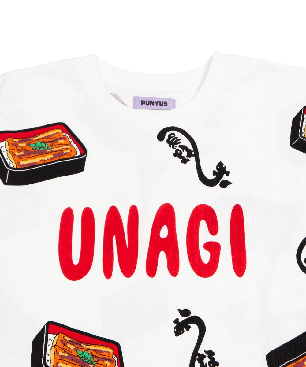 【新サイズ】うなぎ総柄Tシャツ