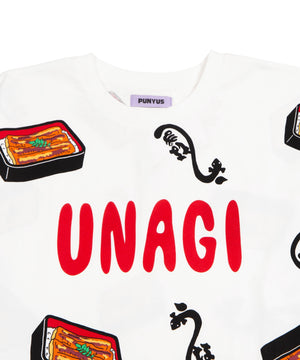 【新サイズ】うなぎ総柄Tシャツ