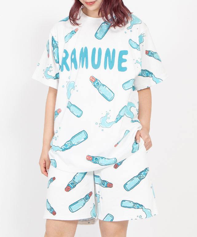 【新サイズ】フード総柄Tシャツ/身長：160cm サイズ2