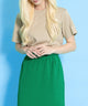 スリーブロゴ刺繍Tシャツ/身長：165cm　サイズ1