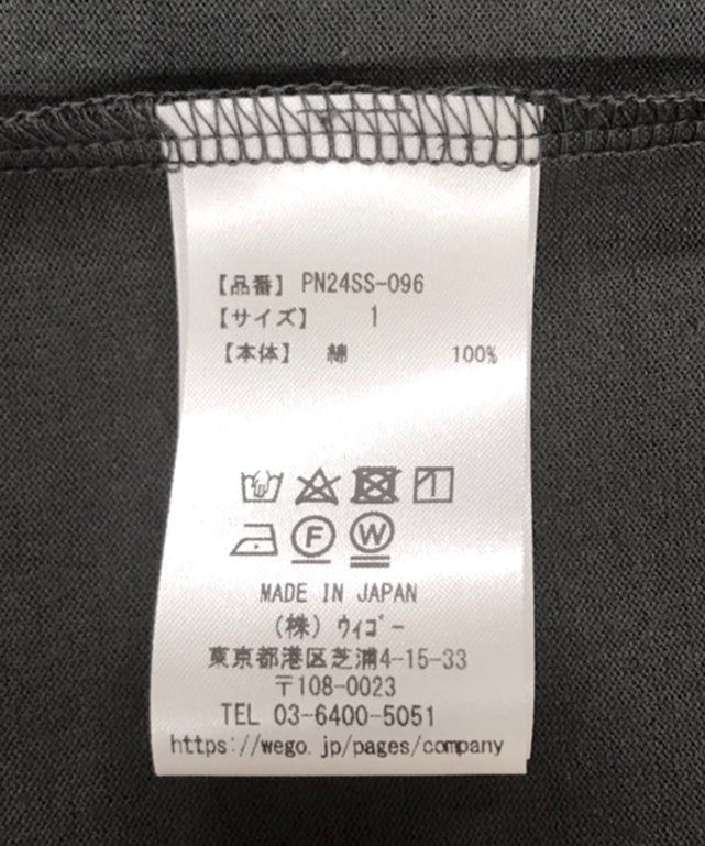 スリーブロゴ刺繍Tシャツ