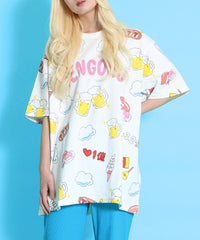 天国と地獄総柄Tシャツ