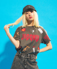 天国と地獄総柄Tシャツ