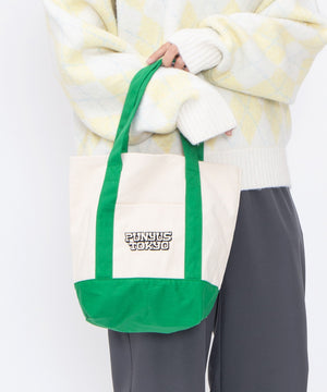 ロゴ刺繍キャンバスミニトートバッグ