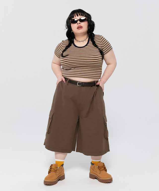 PUNYUSロゴカーゴハーフパンツ/身長:158cm サイズ4
