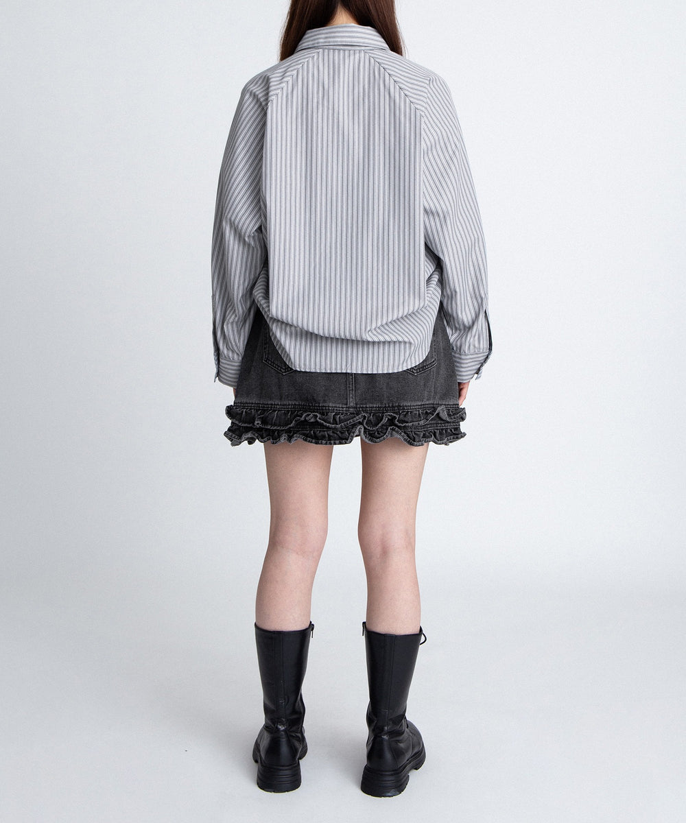 ドロストストライプシャツ