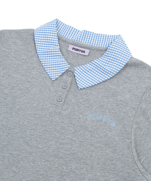 フェイクレイヤードポロシャツ