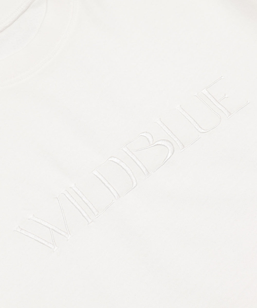 WILD BLUE　グラフィックブリーチTシャツ