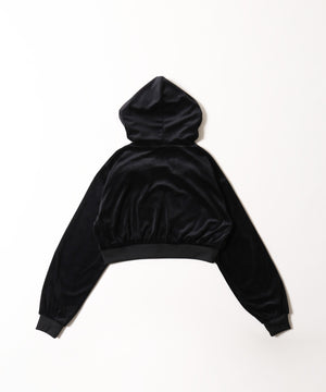 リボンベロアパーカー