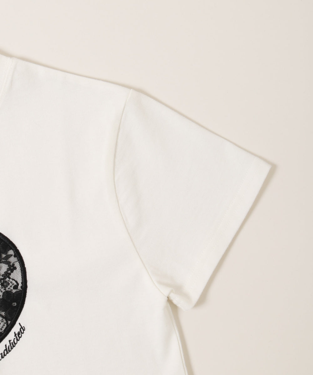 ハートレースワッペンTシャツ