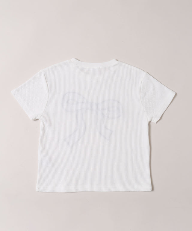 リボンワッペンワッフルTシャツ