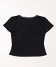 ミニレースアップTシャツ