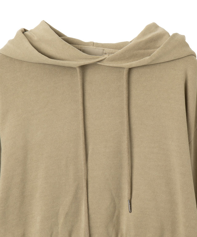 ピグメントショートグラフィックプルパーカー