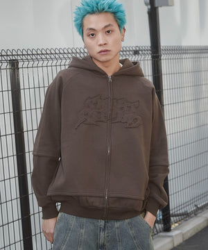 ブラウン　モデル:178cm L着用