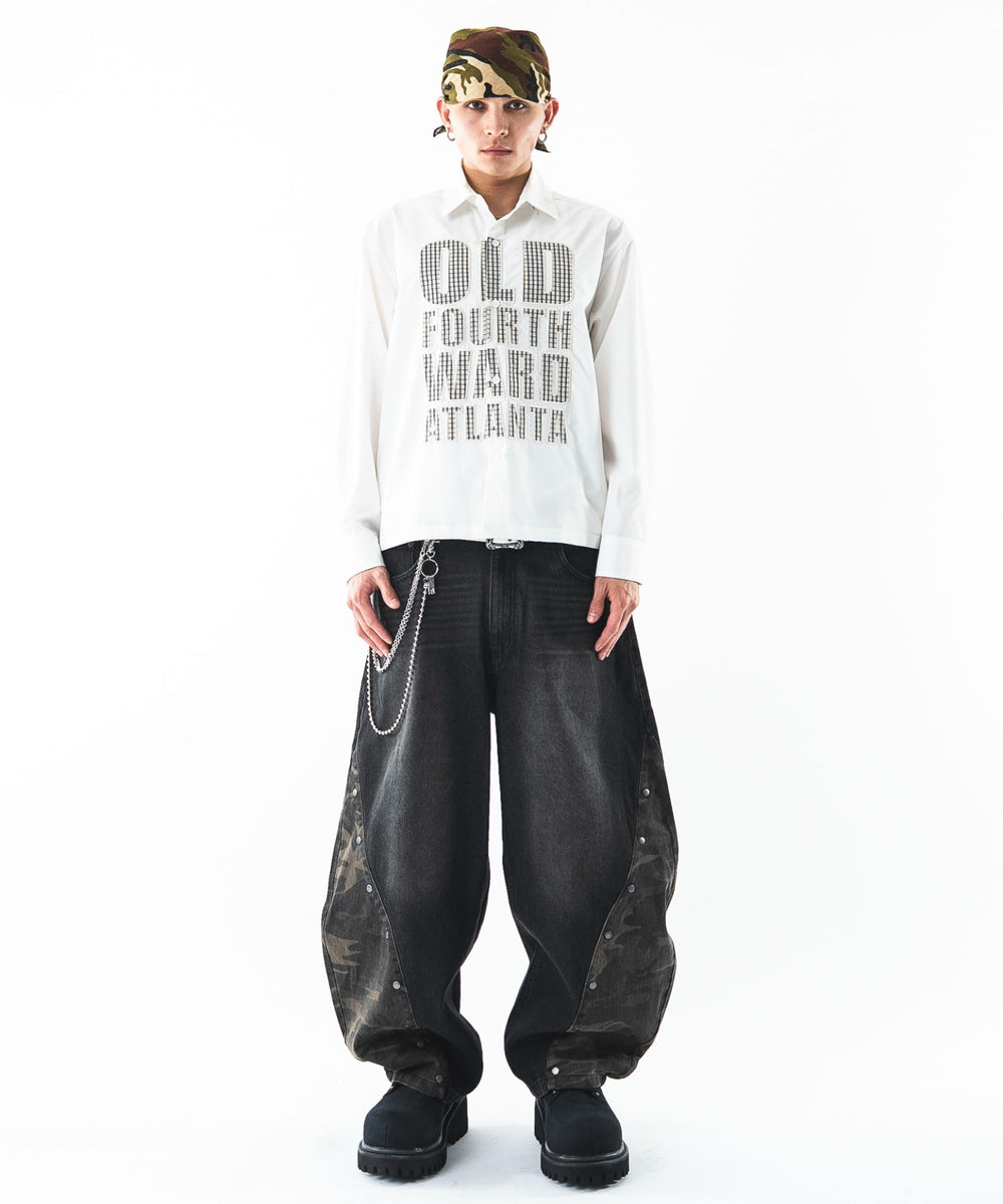 デニムブラックソノタ　モデル：180cm L着用